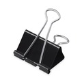  | Universal UNV10199VP Mini Binder Clips in Zip-Seal Bag - Black/Silver (144/Pack) image number 1