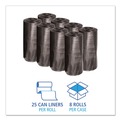 Trash Bags | Boardwalk H6639MKKR01 33 in. x 39 in. 33 gal. 0.5 mil Low-Density Waste Can Liners - Black (200/Carton) image number 2