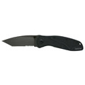 Knives | Kershaw Knives 1670TBLKST 3-3/8 in. Tanto Combo Blade (black) image number 0