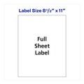 Office Jansan | Avery 95920 8.5 in. x 11 in. Shipping Labels-Bulk Packs for Inkjet/Laser Printers - White (250/Box) image number 3