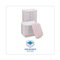  | Boardwalk BWK30LAG200 2 lbs. Capacity Paper Food Baskets - Red/White (1000/Carton) image number 5