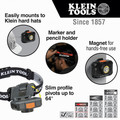 Headlamps | Klein Tools 56414 Rechargeable 2-Color LED Headlamp with Adjustable Strap image number 2