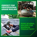 Portable Air Compressors | Metabo HPT EC914SM THE TANK 1.3 HP 6 Gallon Portable Pancake Air Compressor image number 7
