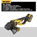 Angle Grinders | Dewalt DCG460X2 60V MAX Brushless Lithium-Ion 7 in. - 9 in. Cordless Large Angle Grinder Kit with 2 FLEXVOLT Batteries (9 Ah) image number 1