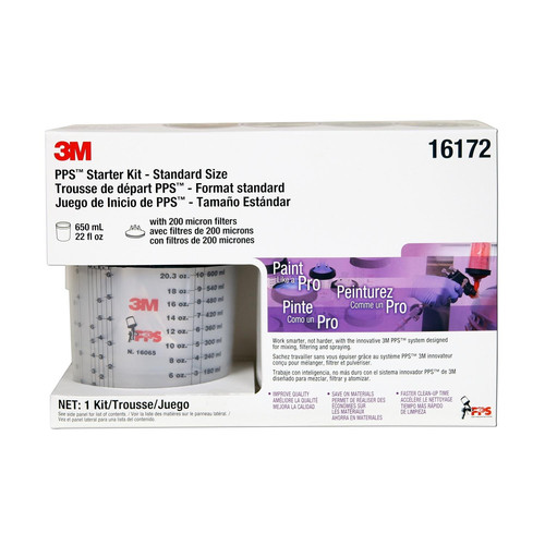 Air Tool Accessories | 3M 16172 PPS Disposable Paint Cup Starter Kit, Standard image number 0
