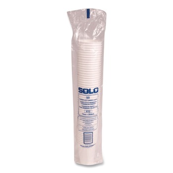 SOLO Paper Hot Cups 12 oz White 50/Pack