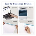 Office Jansan | Avery 11421 Index Maker 11 in. x 8.5 in. 5-Tab Copiers Print and Apply Clear Label Dividers - White (5/Pack) image number 7