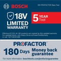 Clearance Center | Bosch GWX18V-13PN 18V PROFACTOR Brushless Lithium-Ion 5 - 6 in. Cordless Angle Grinder with Paddle Switch (Tool Only) image number 7