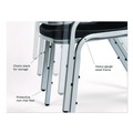  | Iceberg 64111 Rough n Ready 17.5 in. Seat Height Supports Up to 500 lbs. Stack Chair - Black Seat/Back/Base (4/Carton) image number 5