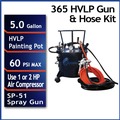 New Year New Savings! Save $25 off $150 | California Air Tools CAT-365 5 Gallon Pressure Pot Paint Tank with HVLP Spray Gun, Air Hose and Paint Hose image number 2