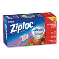 Food Service | Ziploc 316490 5.88 in. x 1.88 in. x 7.88 in. Quart Slider Storage Bags - Clear (9/Carton) image number 4