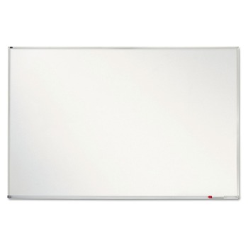Quartet 72 in. x 48 in. Porcelain Magnetic Whiteboard - White Surface/Satin Aluminum Frame