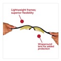 Eye Protection | Ansell KCC22476 Nemesis Safety Glasses - Black Half Frame/Amber Dual Lens (1/Box) image number 5