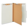 File Folders | Universal UNV10262 4 Section Pressboard 1 Divider Legal Size Classification Folders - Gray (10/Box) image number 1