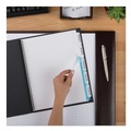 Office Jansan | Avery 11443 Index Maker 11 in. x 8.5 in. 5-Tab Print and Apply Clear Label Unpunched Dividers - White (25/Box) image number 1