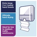 Paper Towel Holders | Tork 553120 Xpress 11.9 in. x 4 in. x 11.6 in. Mini Multifold Hand Towel Dispenser H2 - White image number 5