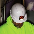 Hard Hats | Klein Tools 60107 Non-Vented Cap Style Hard Hat with Headlamp - White image number 7