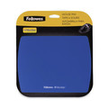 Office Furniture Accessories | Fellowes Mfg Co. 5908001 9 in. x 7 in. Ultra Thin Mouse Pad with Microban Protection - Sapphire Blue image number 1