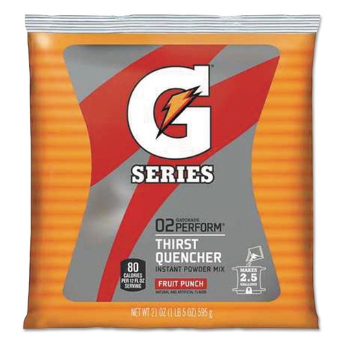 Beverages & Drink Mixes | Gatorade QUA33691 G2 Low-Calorie 21 oz. Powder Drink Mix Pouches - Fruit Punch (Carton of 32 Each) image number 0