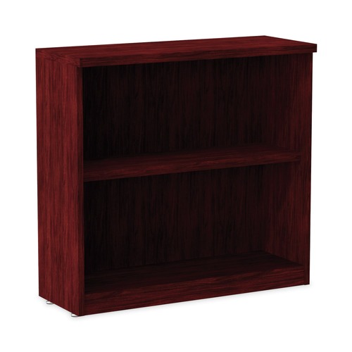 Office Filing Cabinets & Shelves | Alera ALEVA633032MY Valencia Series Two-Shelf 31-3/4 in. x 14 in. x 29-1/2 in. Bookcase - Mahogany image number 0