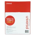 Universal UNV80108 Inkjet/Laser 3.33 in. x 4 in. Labels - White (100-Sheet/Box 6-Piece/Sheet) image number 1