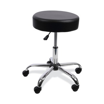 Alera ALEUS4716 275 lbs. Capacity Adjustable Height Lab Stool - Black/Chrome