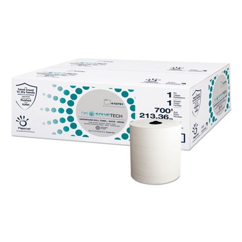 Papernet 1-Ply 7.5 in. x 700 ft. DissolveTech Paper Towel - White (6/Carton)