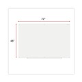Office & Office Supplies | Universal UNV43234 72 in. x 48 in. Frameless Glass Marker Board - White Surface image number 5