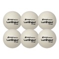 Toys | Champion Sports RXLUMSET Rhino Skin 6.3 in. Diameter Luminous Dodgeball Set - Luminous White/Blue (6/Set) image number 0
