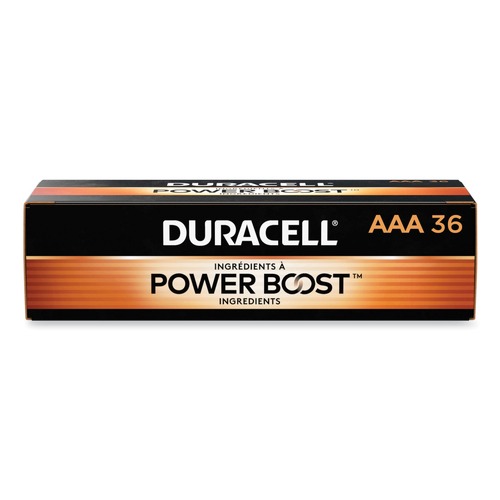 Batteries | Duracell MN24P36 Power Boost CopperTop Alkaline AAA Batteries (36/Pack) image number 0