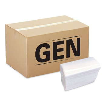 GEN 14.50 in. x 16.50 in. 2-Ply Dinner Napkins - White (3000/Carton)