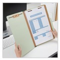 Office Jansan | Universal UNV10296 3-Divider 8-Section Legal Size Pressboard Classification Folders - Green (10/Box) image number 3