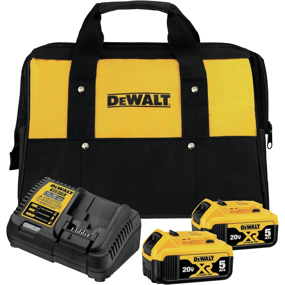 Dewalt 20V MAX 4.5 in. / 5 in. Cordless Grinder with (2) 5 Ah Lithium