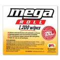Cleaning & Janitorial Supplies | 2XL TXL L420 8 x 8 Gym Wipes Mega Roll Refill - Unscented/White (2/Carton) image number 3
