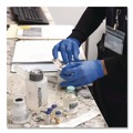 Cleaning Gloves | Ammex ACNPF44100 9.5 in. Long 3 mil Thick Powder-Free Nitrile Exam Gloves - Medium, Blue (1000/Carton) image number 3