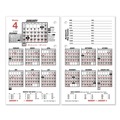 Office Jansan | AT-A-GLANCE E712-50 12-Month (Jan to Dec): 2026 4.5 in. x 7.38 in. Burkhart's Day Counter Desk Calendar Refill - White Sheets image number 0