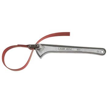 STRAP WRENCHES | Klein Tools S-18H Grip-It 18 in. Strap Wrench - Silver/Red