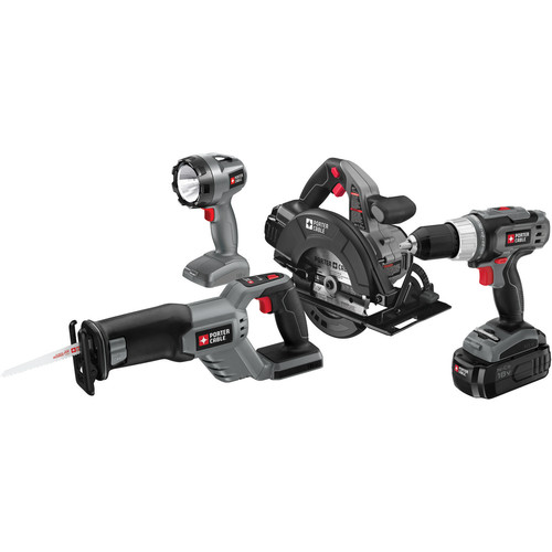 Combo Kits | Factory Reconditioned Porter-Cable PCCK405N4R 18V Ni-Cd 4-Tool Combo Kit image number 0