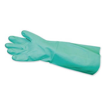 CLEANING GLOVES | Impact IMP 8225M Pro-Guard Unlined Long-Sleeve Nitrile Gloves - Medium, Green (12 Pairs/Carton)
