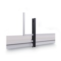 Office Furniture Accessories | MasterVision GL08019101 Protector Series 47.2 in. x 0.16 in. x 35.4 in. Glass Aluminum Desktop Divider - Clear (1/Carton) image number 7