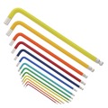 Hand Tool Sets | Wiha Tools 66981 13-Piece Ball End Color Coded Inch Hex L-Key Set image number 0
