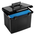 Office Jansan | Pendaflex 41742 13.88 in. x 14 in. x 11.13 in. Portable Letter File Boxes - Black image number 0