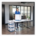  | Bankers Box 0078907 12.75 in. x 16.5 in. x 10.5 in. STOR/FILE Medium-Duty Letter/Legal Storage Boxes - White/Blue (4/Carton) image number 3