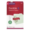 File Folders | Smead 20003 1 in. Expansion 2 Fasteners Legal Size Recycled Pressboard Fastener Folders - Gray-Green Exterior (25/Box) image number 4