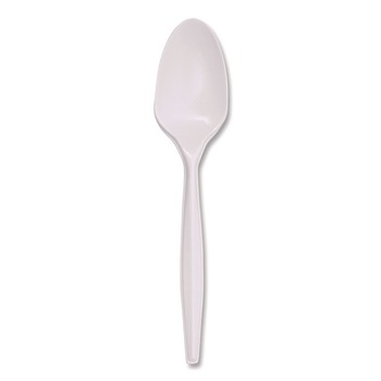 Boardwalk 5.31 in. Mediumweight Polypropylene Spoon Cutlery - White (1000/Carton)