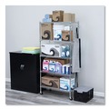 Storage Sale | Alera SW653618SR 18 in. x 36 in. x 72 in. Five-Shelf Wire Shelving Kit with Casters and Shelf Liners - Silver image number 5