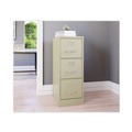 Office Filing Cabinets & Shelves | Alera 26120 15 in. x 22 in. x 40.19 in. Letter-Size 3-Drawer Economy Vertical File - Putty image number 4
