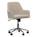 Office Chairs | Alera ALEWS4251 18.9 in. to 22.24 in. Seat Height Mid-Century Task Chair Supports Up to 275 lb - Cream Seat/Cream Back image number 0