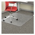 Office Jansan | Deflecto CM11442FCOM 46 in. x 60 in. Rectangle Low Pile Carpet Roll EconoMat Occasional Use Chair Mat - Clear image number 4