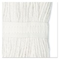Mops | Boardwalk BWK2020CEA Cut-End Cotton Wet Mop Head - Size 20, White image number 4